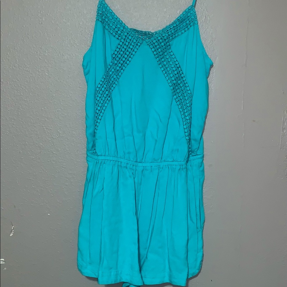 American Eagle romper blue/turquoise size small